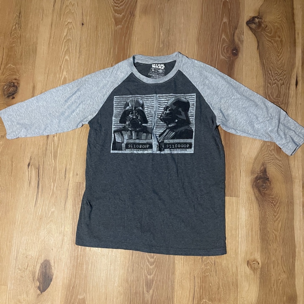 Star Wars men’s 1/4 sleeve baseball shirt